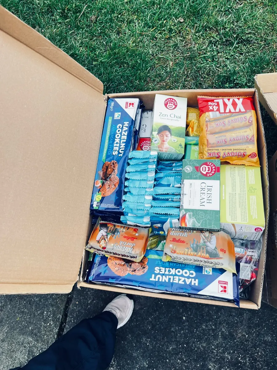 Box of non-perishable food